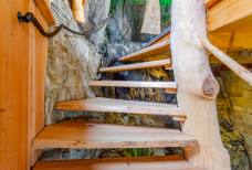 Treppe Sauna außen