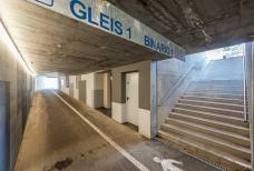 Treppen im Bereich der Fußgängerunterführung