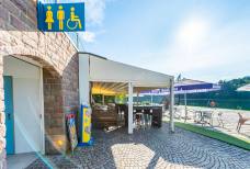 Toilette Bar/Kiosk Montiggl Badeort